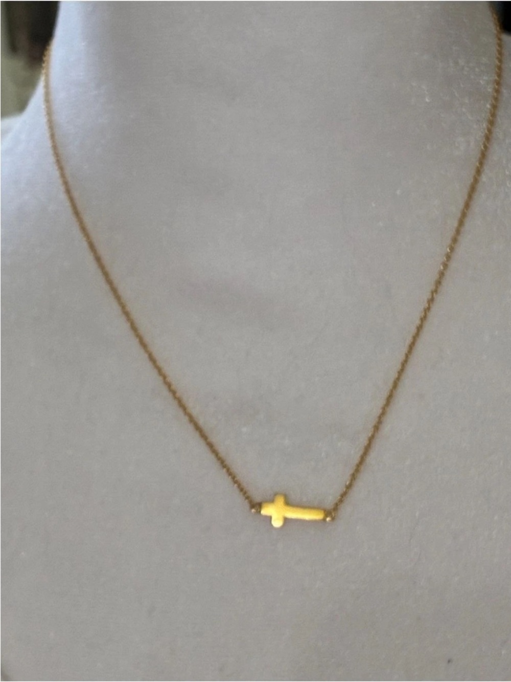 Silpada Gold Cross Pendant Necklace , also available in sterling silver. New